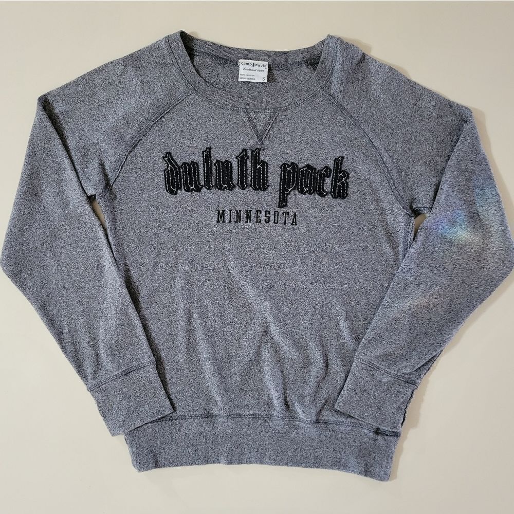 Duluth Pack Women's Black Marled Crewneck Long Sleeve Pullover